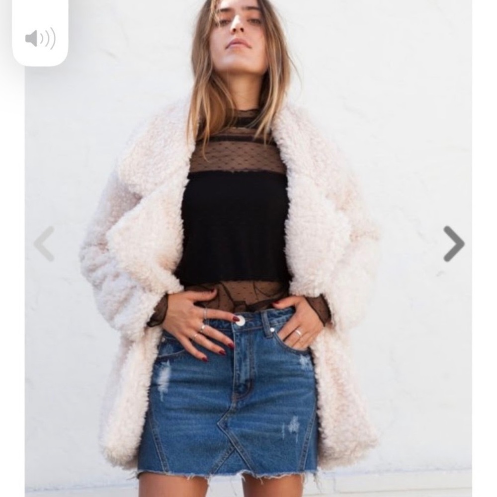 White Fur Jacket - Picture 2 of 2
